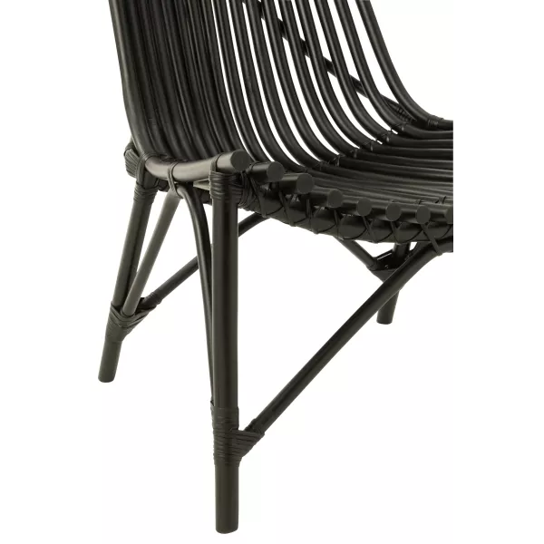 Fauteuil en rotin MOULIS (Noir)