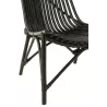 Fauteuil en rotin MOULIS (Noir)