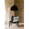 Fauteuil en rotin MOULIS (Noir)