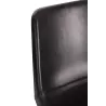 Chaise loft en cuir synthétique et métal VERGAN (Noir)