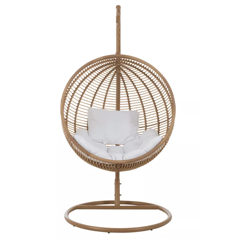 Round Lounge Hanging Armchair in Steel Vintage Elegance for Your Interior