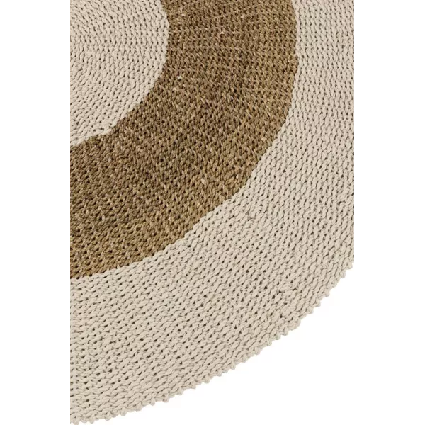 Tapis rond en jute MELOU (150x150 cm) (Marron, Naturel)