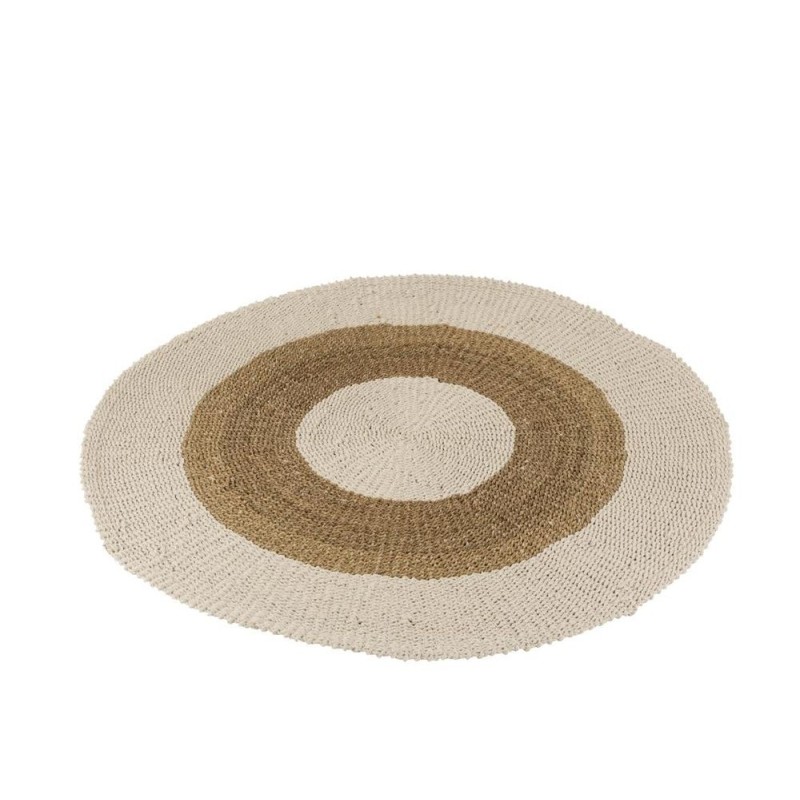 Tapis rond en jute MELOU (150x150 cm) (Marron, Naturel)