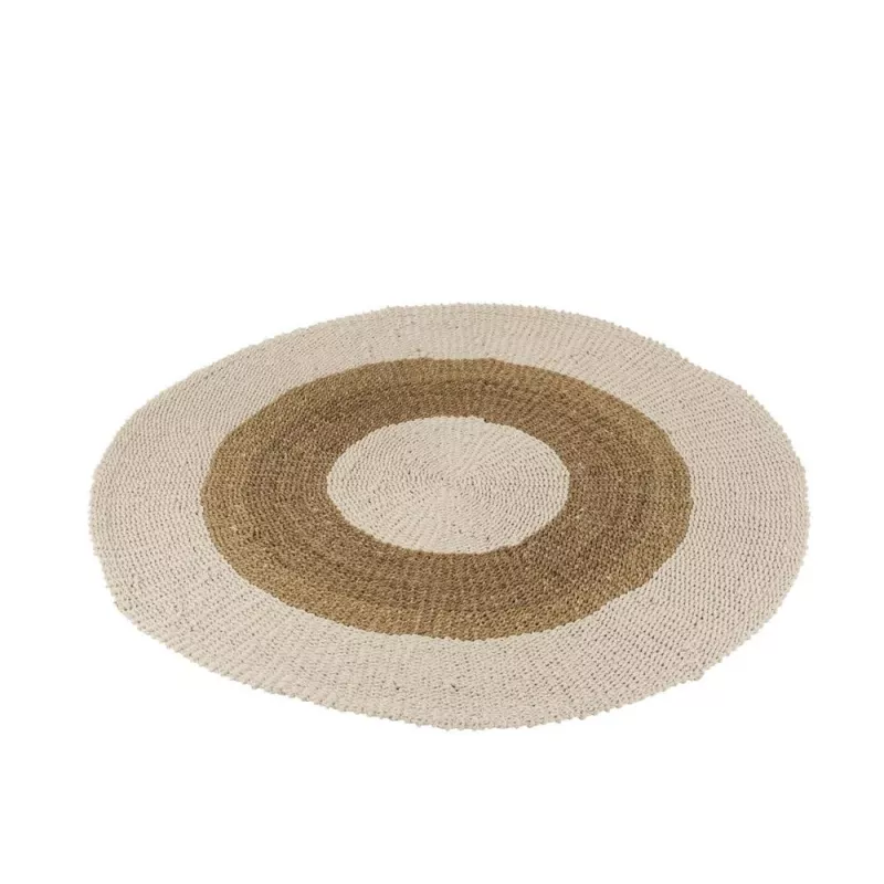 Tapis rond en jute MELOU (150x150 cm) (Marron, Naturel)