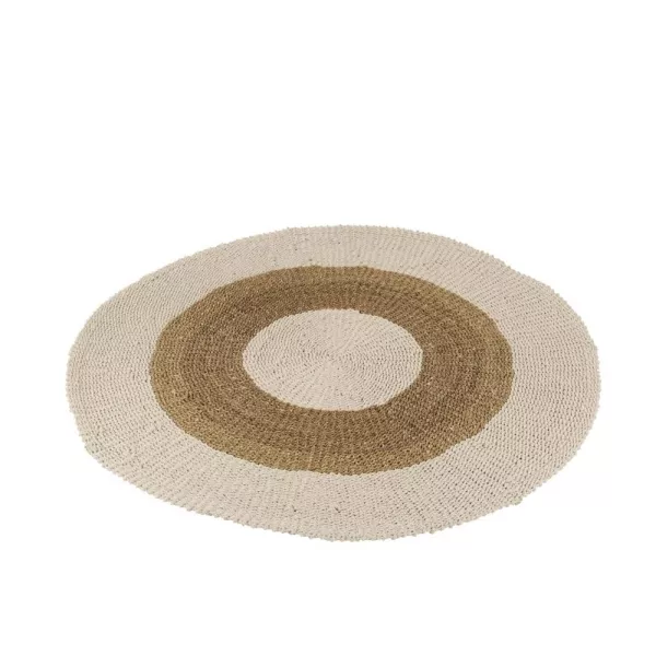 Tapis rond en jute MELOU (150x150 cm) (Marron, Naturel)