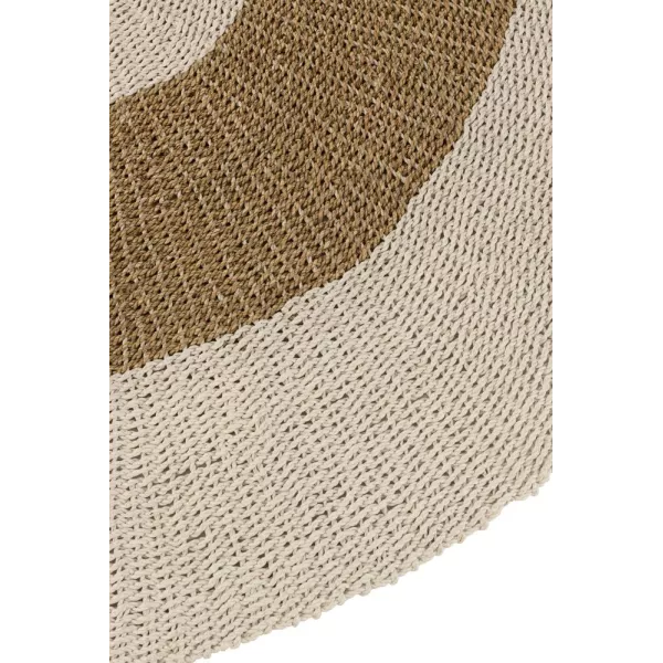 Tapis rond en jute MELOU (197x197 cm) (Marron, Naturel)