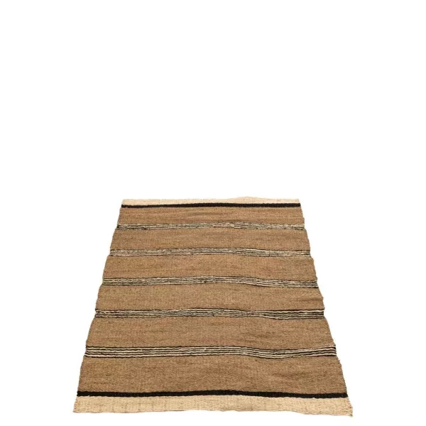 Tapis rectangulaire bohème en jute PLACY (Marron, Naturel)