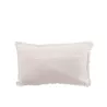 Coussin rectangulaire dentelle en coton BONPAN (Blanc)