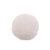 Coussin rond dentelle en coton BONPAN (Blanc)