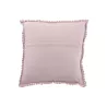 Coussin carré dentelle en coton MARBI (Mauve)