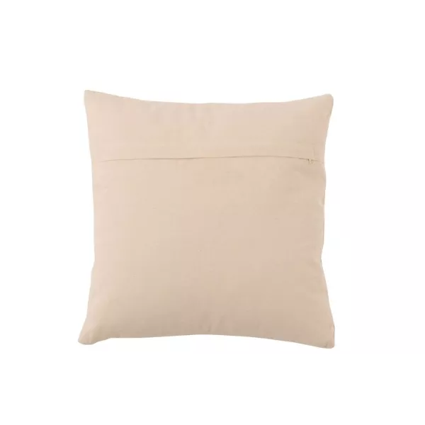 Coussin carré cosy en coton BRAVY (Beige)