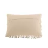 Coussin rectangulaire cosy en coton JARBY (Beige)