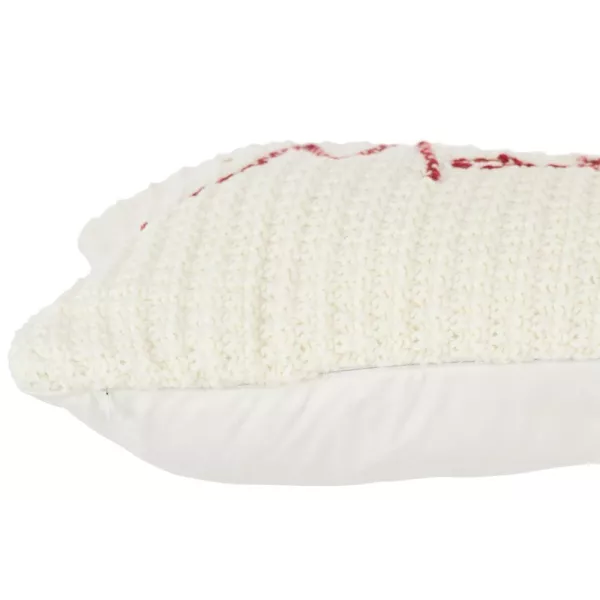 Coussin rectangualire Maison DIDOU (Blanc, rouge)