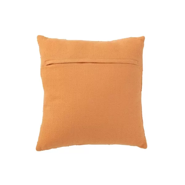 Coussin carré fleur en textile PIVONE (Orange)