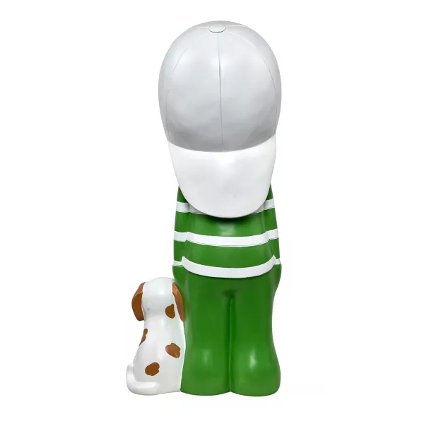 Estatua decorativa de resina BOY BALLON (H82 cm) (verde)