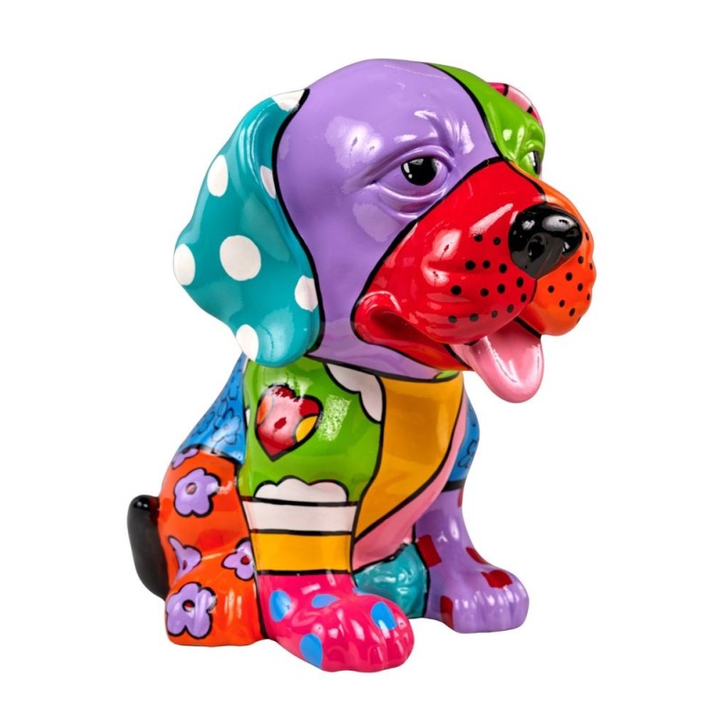 Decorative resin statue CHIEN TACOS (H37 cm) (multicolored)