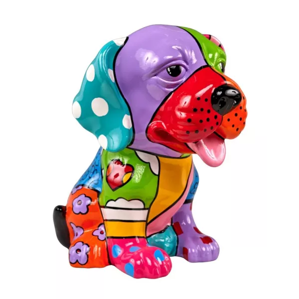 Estatua decorativa de resina CHIEN TACOS (H37 cm) (multicolor)