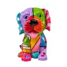 Statue décorative en résine CHIEN TACOS (H37 cm) (multicolore)