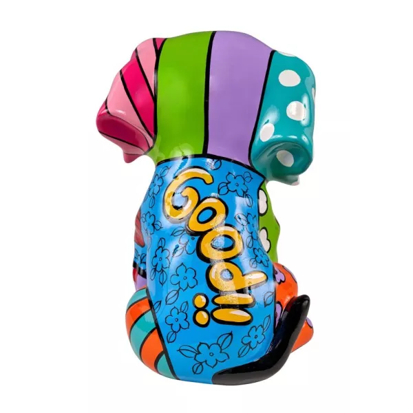 Statue décorative en résine CHIEN TACOS (H37 cm) (multicolore)