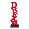 RED DREAM Estatua decorativa de resina (H68 cm) (Rojo)