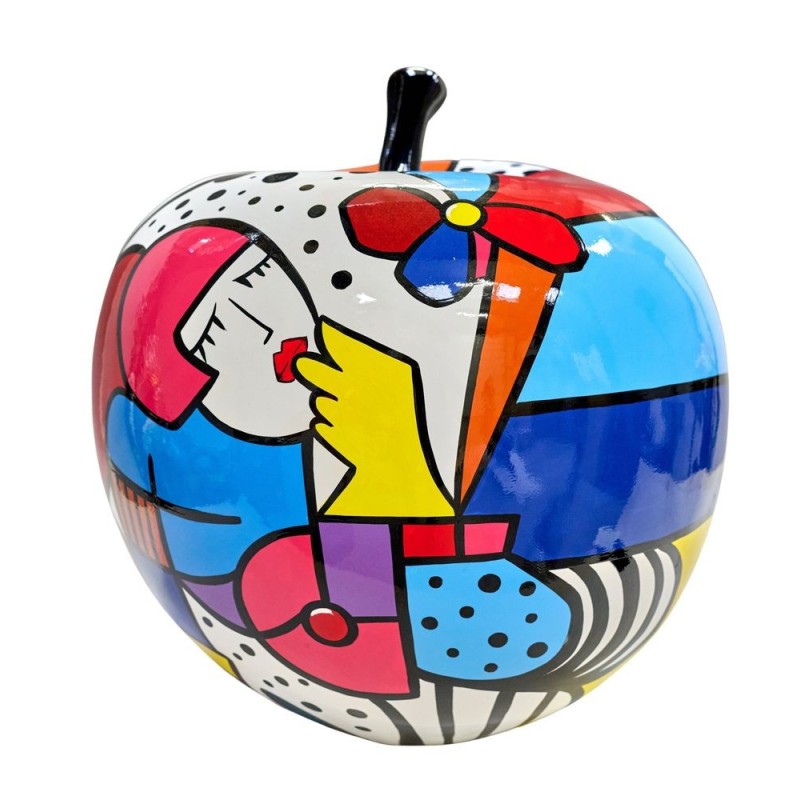 Decorative resin statue APPLE ROUND (H58 cm) (multicolored)