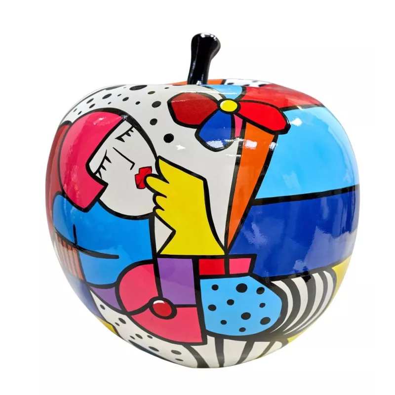 Statue décorative en résine POMME RONDE (H58 cm) (multicolore)