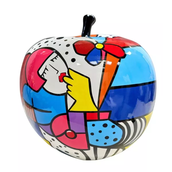 Estatua decorativa de resina APPLE ROUND (H58 cm) (multicolor)