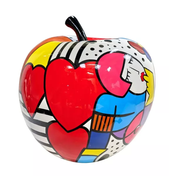 Dekorative Statue aus Harz APPLE RUND (H58 cm) (mehrfarbig)