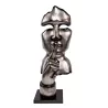 SILENCE MAN Estatua decorativa de resina (H150 cm) (gris)