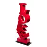 Statue décorative en résine LOVE (H150 cm) (rouge)