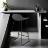 Industrial bar chair bar stool in black metal legs CUTIE (anthracite gray)