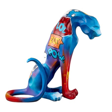 sehr originelle Resin Statue einer POP ART-Panther