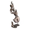 Metal statue CELLIST 140 cm tall