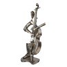 Metal CELLIST Statue for an enchanting interior