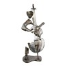 Metal CELLIST Statue for an enchanting interior