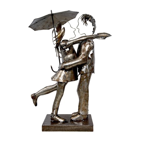 Estatua de metal LOVER para un interior glamuroso