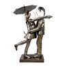 Estatua de metal LOVER para un interior glamuroso