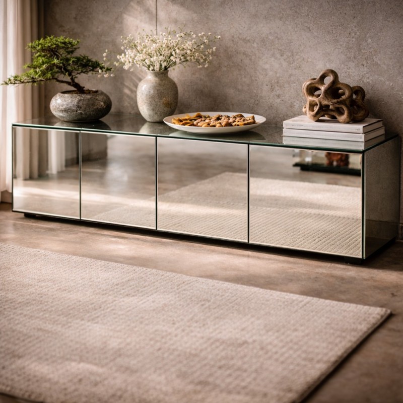 Sideboard 4-Türiges 180X50X57 Spiegel