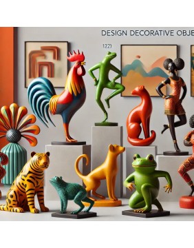 Deco objects, designer statues