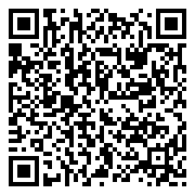 QR-code mobile High table round stone top marble effect and foot in black cast iron AMOS (Ø 60 cm) (white)